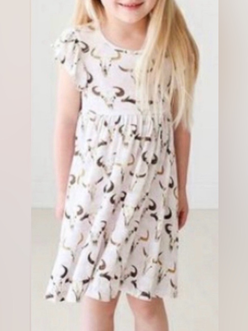 Posh Peanut Austin Ruffled Cap Sleeve Twirl Dress, sz 10